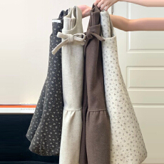 批发韩系蝴蝶结毛呢背心连衣裙子女<b class='q'>秋</b>冬2025新款巨好看气质穿搭一整套