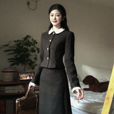 批发韩系高智感穿搭一整套小香风<b class='q'>连衣裙</b>女秋<b class='q'>冬季</b>2026新款收腰显瘦长裙