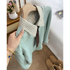 批发学院风针织连衣裙子女秋冬季2026新款新年穿搭配一整套装包臀短裙