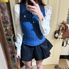 批发超好看毛衣衬衫连衣裙女秋冬季2026新款小个子香风miu系穿搭套装