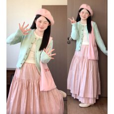 批发韩系漂亮早春绝美长袖t恤女2026新款收腰<b class='q'>打底</b>衫上衣裤子两件套装