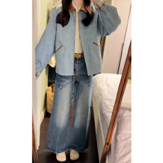 批发韩系独特漂亮宽松翻领外套女早秋季2026新款百搭休闲半裙两件套装