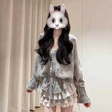 批发镂空罩衫毛衣搭配碎花女2025新款早秋穿搭上衣8120