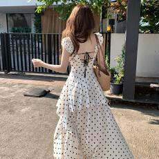 批发绿色假两件针织毛衣套装<b class='q'>连衣裙</b>子女早春季小个子韩系穿搭格纹长裙