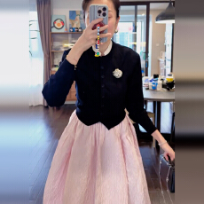批发巨好看连衣裙子女装秋<b class='q'>冬</b>季2025新款小香温柔风千金感穿搭长裙套装