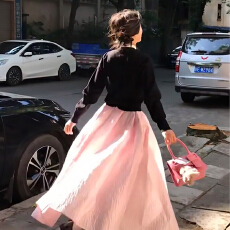 批发巨好看连衣裙子女装秋<b class='q'>冬</b>季2025新款小香温柔风千金感穿搭长裙套装