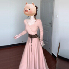 批发2025新款御姐感粉色长袖针织<b class='q'>连衣裙</b>子女秋冬季穿搭高级感收腰长裙