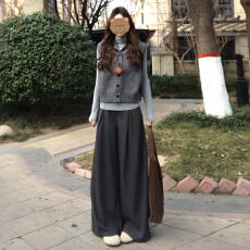 批发叠穿韩系马甲针织背心女2026新款<b class='q'>冬</b>小个子内搭气质一整套ootd穿搭