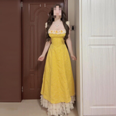 批发绝美巨好看旅游度假法式连衣裙子女夏季2026新款特别漂亮掐腰长裙