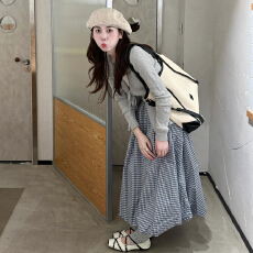 批发巨好看韩系超火减龄一整套装ootd穿搭早春2026新款毛衣连衣裙子女