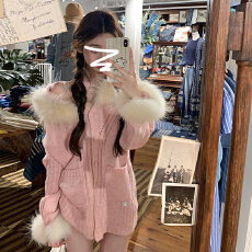 批发慵懒风超好看黄色毛衣外套女秋冬季2025年新款高级感软糯针织<b class='q'>开衫</b>