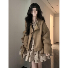 批发2026新款早春季美拉德碎花连衣裙女秋<b class='q'>冬</b>装小个子韩系穿搭一整套装