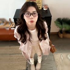 批发2026新款法式温柔风粉色衬衫<b class='q'>连衣裙</b>子女秋<b class='q'>冬季</b>小个子收腰风衣短裙