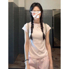 批发温柔风白色简约短袖T恤套装女法式系带复古高腰显瘦<b class='q'>半身裙</b>两件套