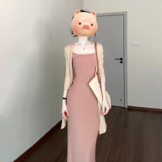 批发<b class='q'>夏</b>日绝美法式粉色吊带连衣裙子女<b class='q'>夏</b>季2026新款又a又飒御姐两件套