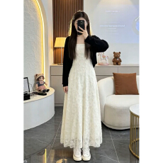 批发白月光初恋温柔风提花吊带<b class='q'>连衣裙</b>子女夏2026新款海边度假绝美长裙