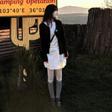 批发法式气质无袖背心白色<b class='q'>连衣裙</b>子女2026年<b class='q'>夏季</b>新款绝美蕾丝收腰短裙