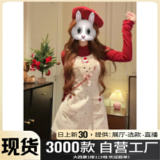 批发秋冬2025年新款女韩系巨好看<b class='q'>连衣裙</b>小个子早秋穿搭配一整套装绝美