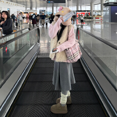 批发<b class='q'>冬</b>季搭配一整套红色连衣裙子2025新款新年圣诞战袍高级感套装长裙