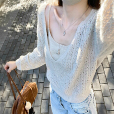 批发春秋季穿搭上衣2026年新款冬季巨好看的宽松休闲氛围感毛<b class='q'>针织衫</b>女