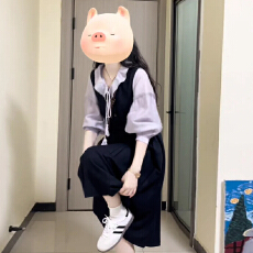 批发紫色法式衬衫叠穿背带连衣裙子女秋季2025新款高级感穿搭长裙套装