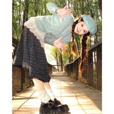 批发法式温柔绿色<b class='q'>针织</b><b class='q'>套装</b>裙子女秋冬季2026新款韩系巨好看冬装一整套