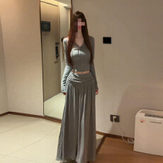 批发早春蕾丝<b class='q'>拼接</b>套装<b class='q'>连衣裙</b>子女夏2026新款法式气质漂亮巨好看一整套