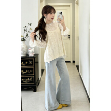 批发2026新款早春针织吊带背心女夏外穿独特漂亮蕾丝内搭上衣两件套装