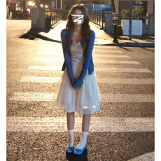 批发法式甜美风波点<b class='q'>背心</b>长袖连衣裙子女2026夏季新款收腰显瘦衬衫短裙