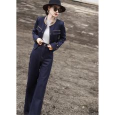 批发立领拼接牛仔外套2025秋季新款女装时尚高级气质休闲复古短外套