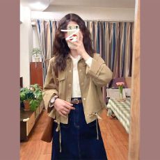 批发小个子气质高级感短款美式外套女2026年早秋装新款爆款春秋季上衣