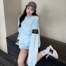 批发<b class='q'>韩国</b>正品！25SS新款刺绣土星<b class='q'>情侣</b><b class='q'>长袖</b>毛衣潮牌宽松重磅中长款上衣