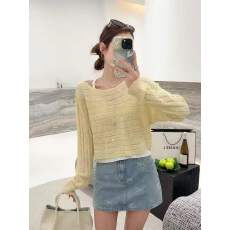 批发温柔风一字领亮片镂空<b class='q'>条纹</b><b class='q'>针织衫</b>配小吊带春秋季时尚百搭两件套装