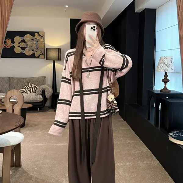 스트라이프 마해어 울 니트 상세 이미지 5