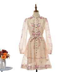 批发实拍新款定位花钻石短款大裙摆<b class='q'>连衣裙</b> 2 件套 6色