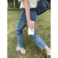 批发小个子显瘦显高九分<b class='q'>牛仔</b>裤百搭铅笔腿高弹裤子