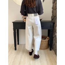 批发Kabodo71608A卡布<b class='q'>牛仔裤</b>女2025冬新款欧货高腰阔腿九分奶奶裤