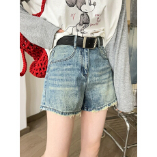 批发复古做旧A字牛仔短裤女<b class='q'>欧洲站</b>2026夏装新款欧货女装阔腿裤热裤潮