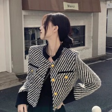 批发假两件有内里黑白条纹薄款秋冬棉衣上衣女装棉服<b class='q'>修身</b>显瘦短款<b class='q'>外套</b>