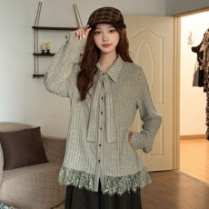 批发休闲慵懒风宽松翻领<b class='q'>衬衫女</b>2025秋冬新款气质百搭上衣小众时尚女装