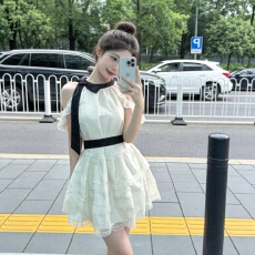 生日party小礼裙法式千金miu系连衣裙女甜美气质公主风蛋糕蓬蓬裙