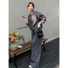 批发<b class='q'>胖</b><b class='q'>mm</b><b class='q'>大码</b>女装2026新款秋装一整套穿搭休闲运动巨显瘦遮肚子两件套