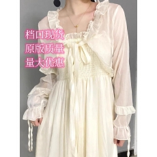 批发仙气雪纺防晒衣开衫女夏新款配吊带裙子外搭小披肩<b class='q'>短款</b>薄外套罩衫