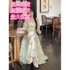 批发新中式国风盘扣雪纺防晒衣女夏天外搭薄纱开衫小坎肩配吊带裙<b class='q'>罩衫</b>