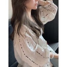 批发已出货  衬衫女夏季新款防晒独特漂亮小衫棉麻高级长袖防晒<b class='q'>雪纺衫</b>