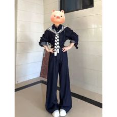 批发高级感<b class='q'>运动服</b>套装女早秋穿搭一整套牛仔<b class='q'>衬衫</b>外套阔腿裤休闲两件套