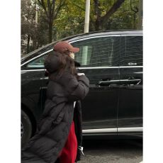 批发超长款棉服女过膝2025加厚大被子冬季连帽棉服外套款百搭棉服