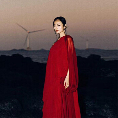 批发晨拍礼服女新娘法式高级感晨袍小众轻奢晚礼服<b class='q'>红色</b>敬酒服连衣裙长
