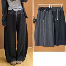 批发原版面料秋冬季新款<b class='q'>韩版</b>立体腰头高腰阔腿<b class='q'>裤</b><b class='q'>休闲</b>慵懒风宽松直筒<b class='q'>裤</b>