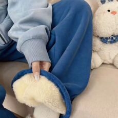 批发罗纹德<b class='q'>绒</b>复合<b class='q'>北极</b><b class='q'>绒</b>420克。原版做法天猫抖音质量韩系宽松阔腿裤